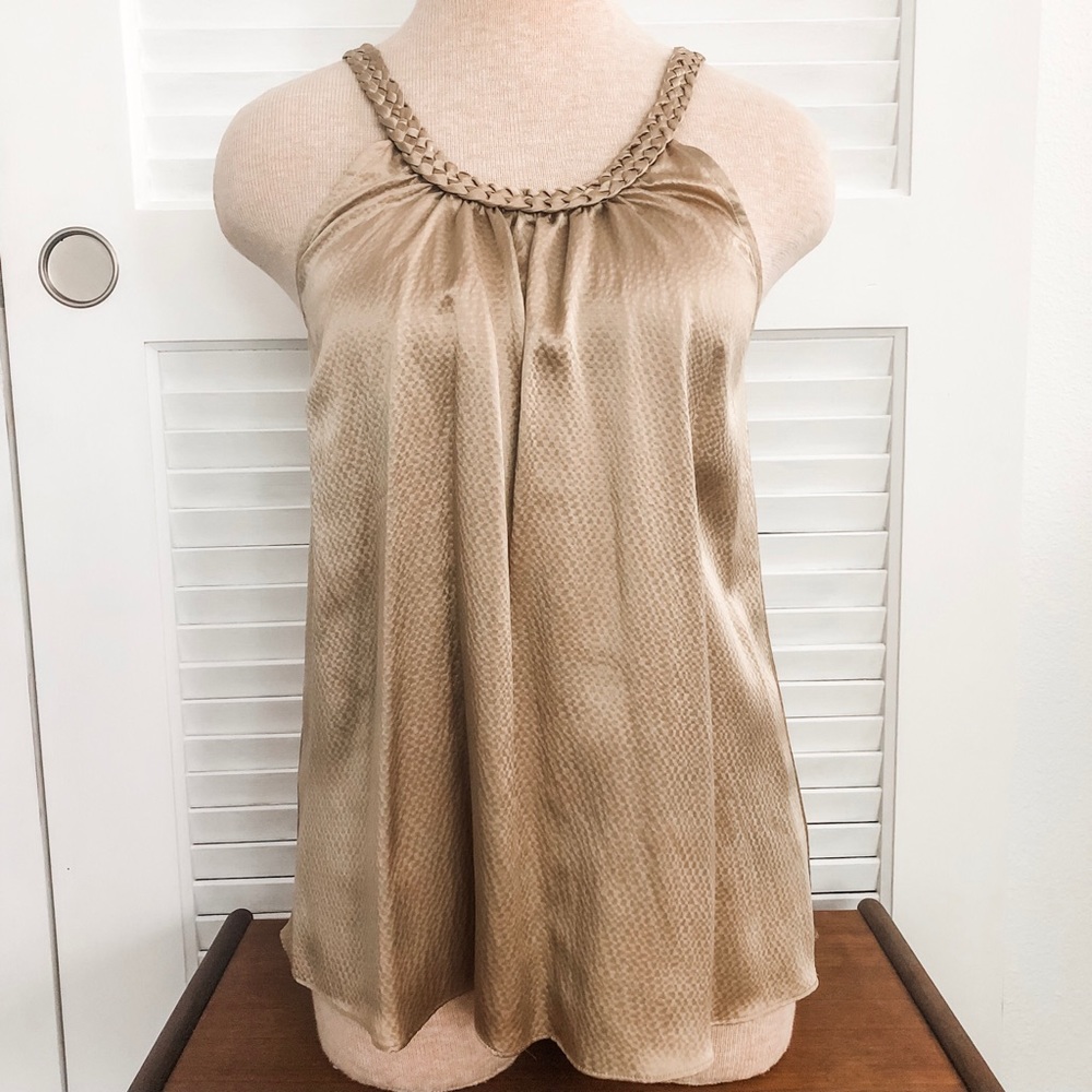 [7 FOR ALL MANKIND] Gold Silk Tank